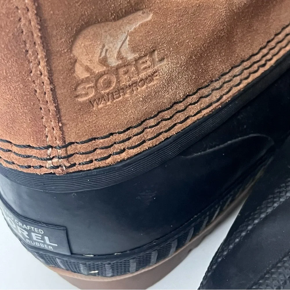 SOREL Cheyanne Brown Black Waterproof Mens Chelsea Boots #NY2674-286 Size 7